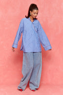 karavan fall winter 26' collection electra shirt blue