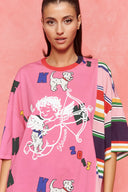 karavan fall winter 26' collection glenn tee pink multicolor logos