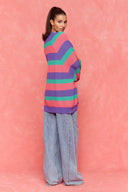 karavan fall winter 26' collection janice knitted cardigan pastel lines