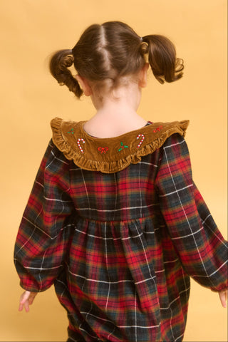 karavan clothing fashion fall winter 25 homecoming rookies collection margarita dress checked red green