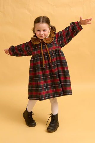 karavan clothing fashion fall winter 25 homecoming rookies collection margarita dress checked red green