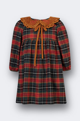 karavan clothing fashion fall winter 25 homecoming rookies collection margarita dress checked red green