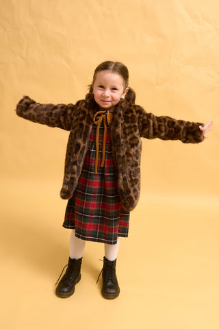 karavan clothing fashion fall winter 25 homecoming rookies collection margarita dress checked red green