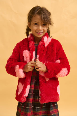 karavan clothing fashion fall winter 25 homecoming rookies collection tinker coat red ivory hearts