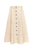 karavan fall winter 26' collection pietra skirt ivory
