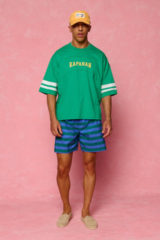karavan clothing fashion spring summer 26 men nai collection marin swimwear blue green stripes