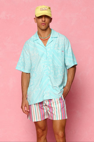 karavan clothing fashion spring summer 26 men nai collection marin swimwear pink white stripes