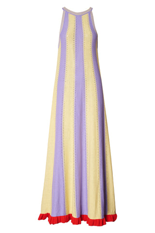 karavan clothing fashion spring summer 26 nai collection marita knitted dress lilac yellow