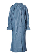 karavan clothing fashion fall winter 25 homecoming collection marlon coat leather blue