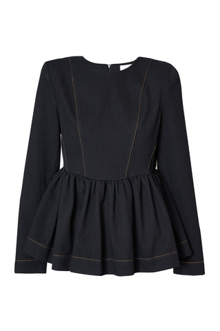 karavan clothing fashion fall winter 25 homecoming krvn collection marta top black