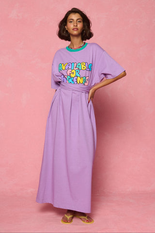 karavan clothing fashion spring summer 26 nai weekendwear collection maru dress purple