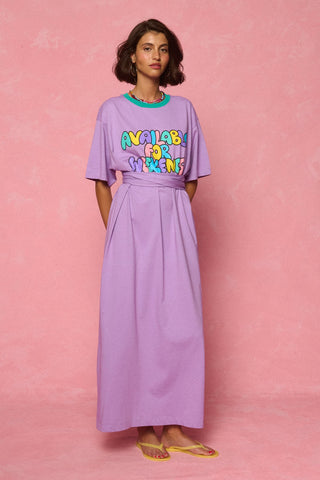 karavan clothing fashion spring summer 26 nai weekendwear collection maru dress purple