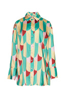 karavan fall winter 26' collection mathy shirt pink yellow bordeaux
