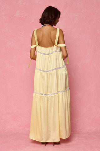 karavan clothing fashion spring summer 26 nai weekendwear collection rosewater dress yellow
