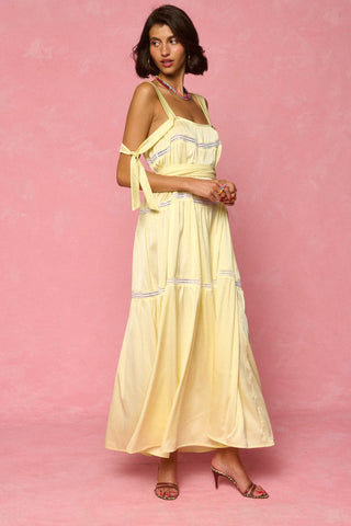 karavan clothing fashion spring summer 26 nai weekendwear collection rosewater dress yellow
