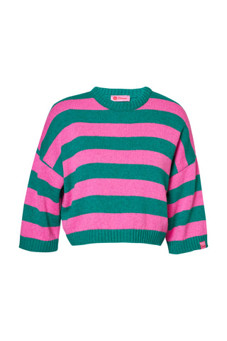 karavan clothing fashion fall winter 25 homecoming collection sienna knitted crop top green pink