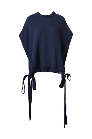 karavan clothing fashion fall winter 25 homecoming collection maxime knitted vest blue