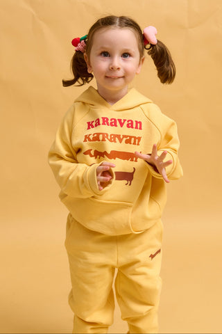 karavan clothing fashion fall winter 25 homecoming rookies collection woody hoodie yellow