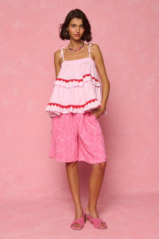 karavan clothing fashion spring summer 26 nai weekendwear collection lovie top pink red hearts