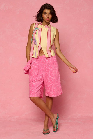 karavan clothing fashion spring summer 26 nai weekendwear collection raquel top pink yellow stripes