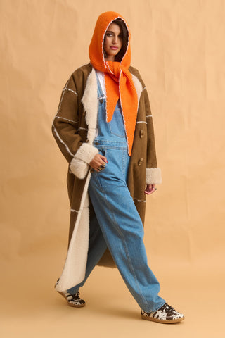 karavan clothing fashion fall winter 25 homecoming collection megan coat brown