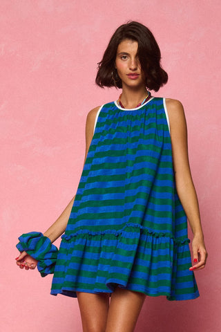 Kelly Scrunchie (Blue/Green)