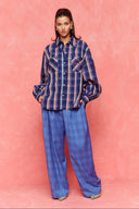 karavan fall winter 26' collection gracia checked blue