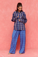 karavan fall winter 26' collection gracia checked blue