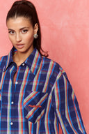 karavan fall winter 26' collection gracia checked blue