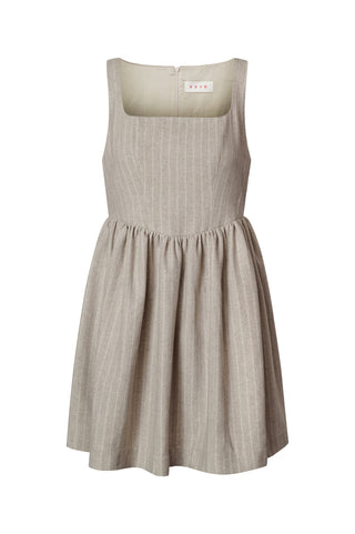 karavan clothing fashion fall winter 25 homecoming krvn collection mina mini dress beige