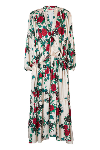 karavan clothing fashion fall winter 25 homecoming collection miranda dress ivory green red carnation