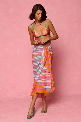 karavan clothing fashion spring summer 26 nai weekendwear collection persa pareo pink orange lines