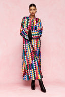 karavan fall winter 26' collection mulan dress multicolor square