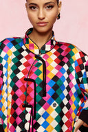karavan fall winter 26' collection mulan dress multicolor square