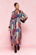 karavan fall winter 26' collection mulan dress multicolor square