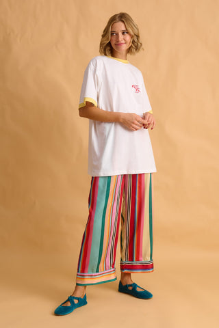 karavan clothing fashion fall winter 25 homecoming homeware collection multicolor stripes pants