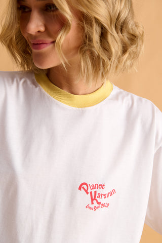 karavan clothing fashion fall winter 25 homecoming homeware collection circus tee white