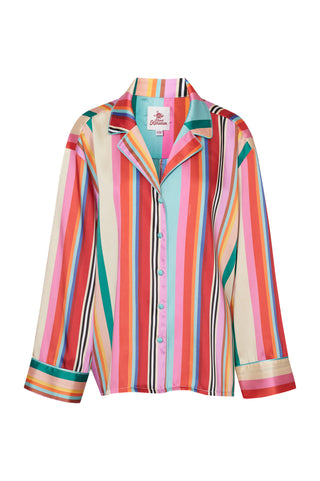 karavan clothing fashion fall winter 25 homecoming homeware collection multicolor stripes shirt