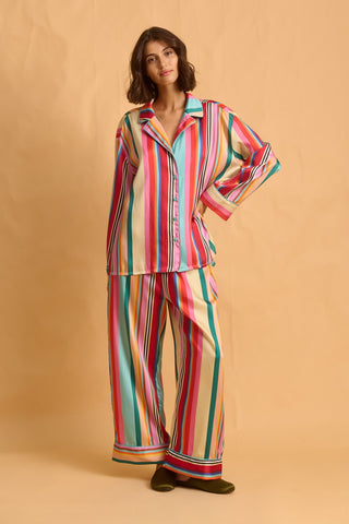 karavan clothing fashion fall winter 25 homecoming homeware collection multicolor stripes shirt