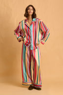 karavan clothing fashion fall winter 25 homecoming homeware collection multicolor stripes pants