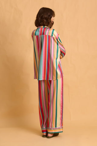 karavan clothing fashion fall winter 25 homecoming homeware collection multicolor stripes shirt