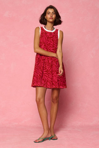 karavan clothing fashion spring summer 26 nai weekendwear collection myrsine mini dress pink bordeaux
