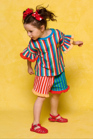 karavan clothing fashion spring summer 26 rookies collection helga tee multicolor stripes
