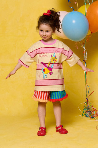 karavan clothing fashion spring summer 26 rookies collection pinky tee candy stripes