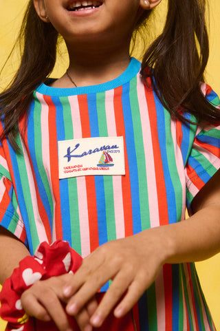 karavan clothing fashion spring summer 26 rookies collection helga tee multicolor stripes