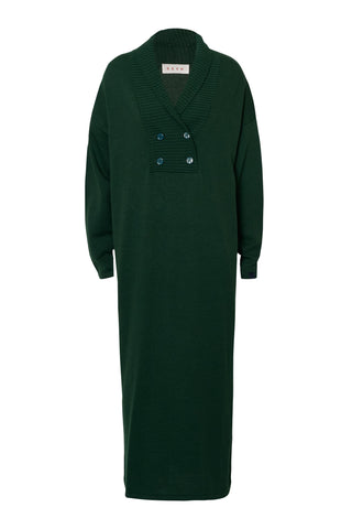 karavan clothing fashion fall winter 25 homecoming krvn collection naoko knitted dress green