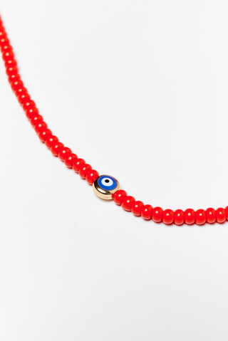 Beads Necklace (Red)