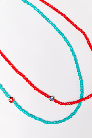 Beads Necklace (Turquoise)