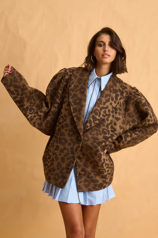 karavan clothing fashion fall winter 25 homecoming collection louve blazer leopard