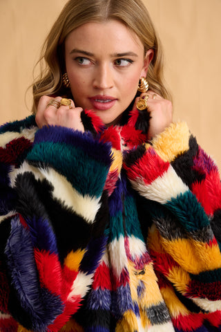 karavan clothing fashion fall winter 25 homecoming collection argie coat multicolor